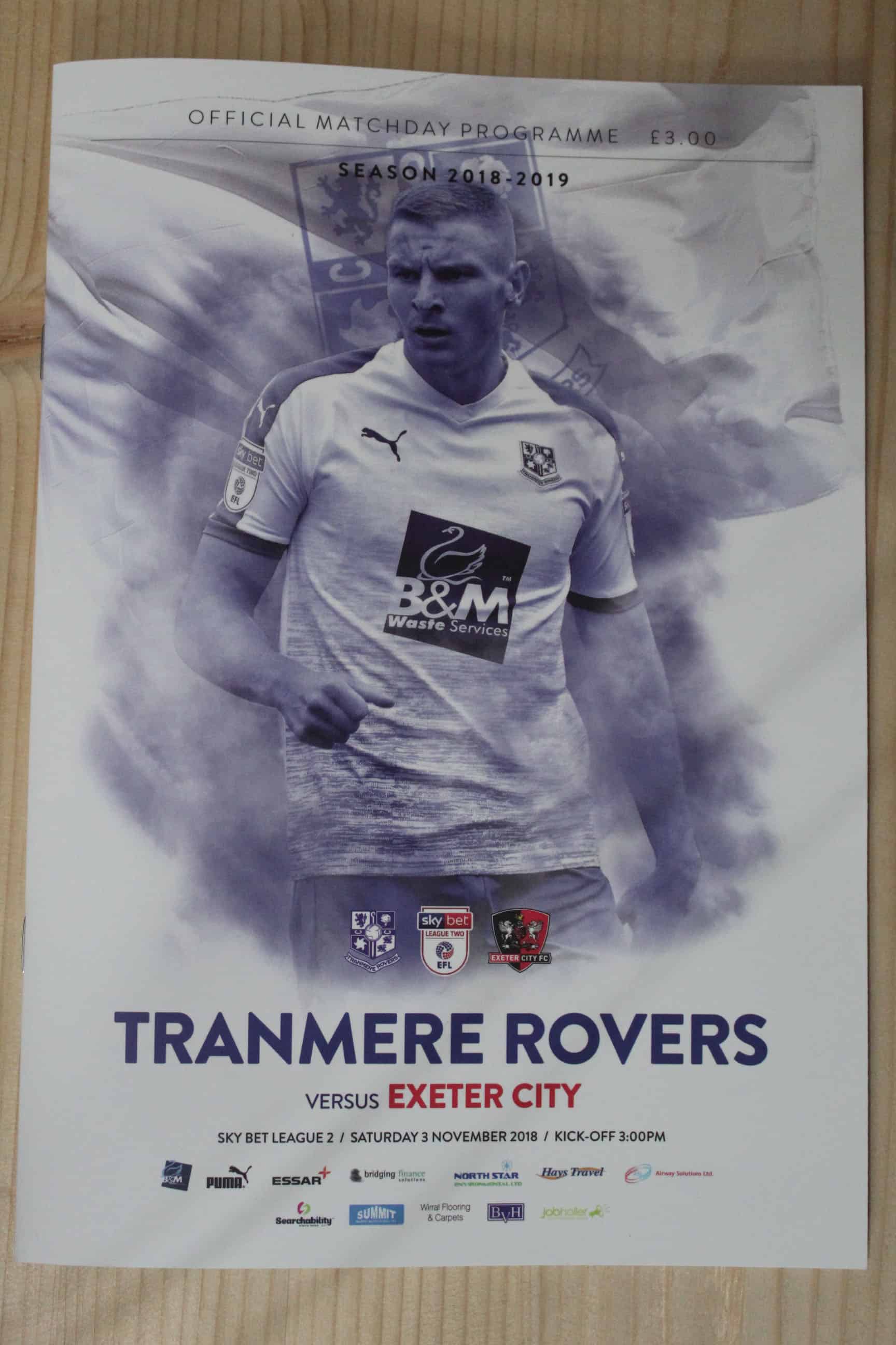 Tranmere Rovers FC v Exeter City FC